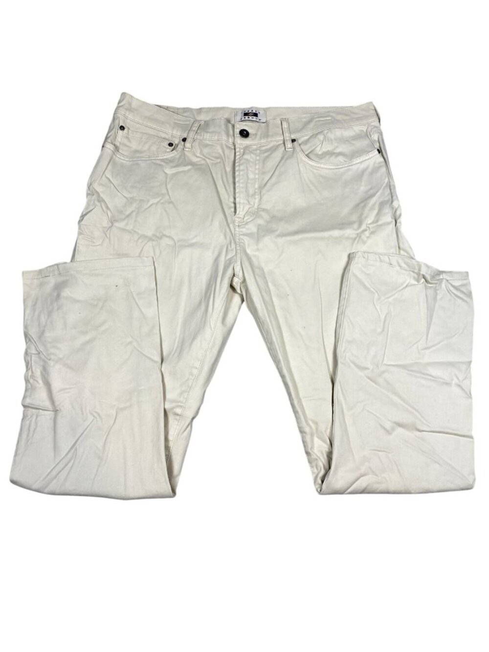Joseph Abboud Mens Classic Fit Cream Pants Size 38x32 Cotton Spandex Blend